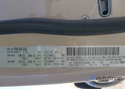 2017 Jeep Patriot High Altitude Fwd из США, поврежденный, VIN 1C4NJPFA2HD203908